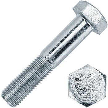 Болт шестигранный М30х380 мм DIN 931 класс прочности 8.8 оцинкованная сталь