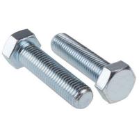 Болт шестигранный М3х30 DIN 933 класс прочности 5.8 оцинкованная сталь