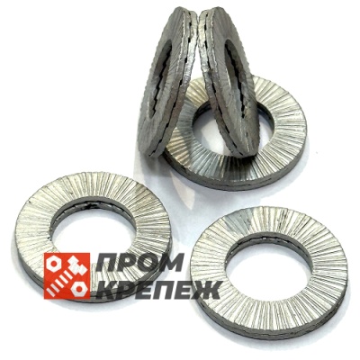 Шайба увеличенная М4 DIN 25201 Nord-Lock SP оцинкованная сталь